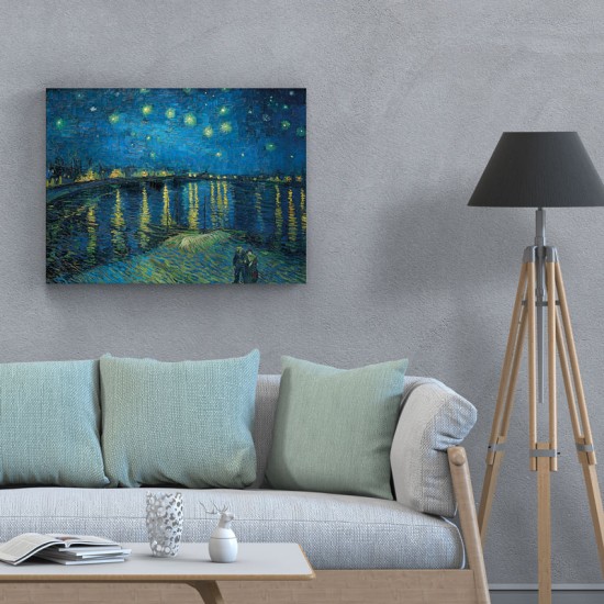 Van Gogh - Starry Night Over the Rhone (Καμβάς)