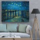 Van Gogh - Starry Night Over the Rhone (Καμβάς)