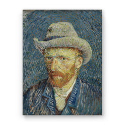 Van Gogh - Self portrait with grey felt hat (Καμβάς) Van Gogh - Self portrait with grey felt hat (Καμβάς)