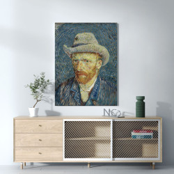 Van Gogh - Self portrait with grey felt hat (Καμβάς) Van Gogh - Self portrait with grey felt hat (Καμβάς)