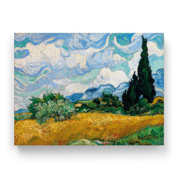 Van Gogh - Wheat Field with Cypresses (Καμβάς) Van Gogh - Wheat Field with Cypresses (Καμβάς)