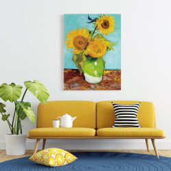Van Gogh - Three Sunflowers  (Καμβάς) Van Gogh - Three Sunflowers  (Καμβάς)