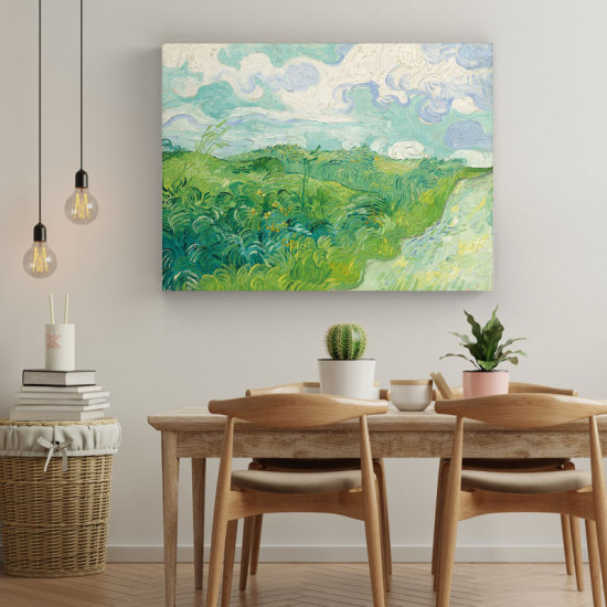 Van Gogh - Green Wheat Fields (Καμβάς)