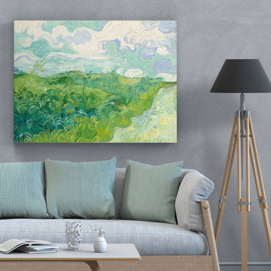 Van Gogh - Green Wheat Fields (Καμβάς)
