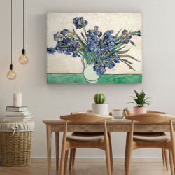 Van Gogh - Vase with Irises (Καμβάς) Van Gogh - Vase with Irises (Καμβάς)