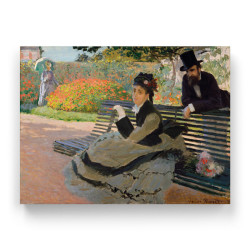 Monet Claude - Camille Monet on a Garden Bench (Καμβάς) Monet Claude - Camille Monet on a Garden Bench (Καμβάς)