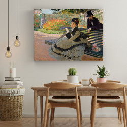Monet Claude - Camille Monet on a Garden Bench (Καμβάς) Monet Claude - Camille Monet on a Garden Bench (Καμβάς)