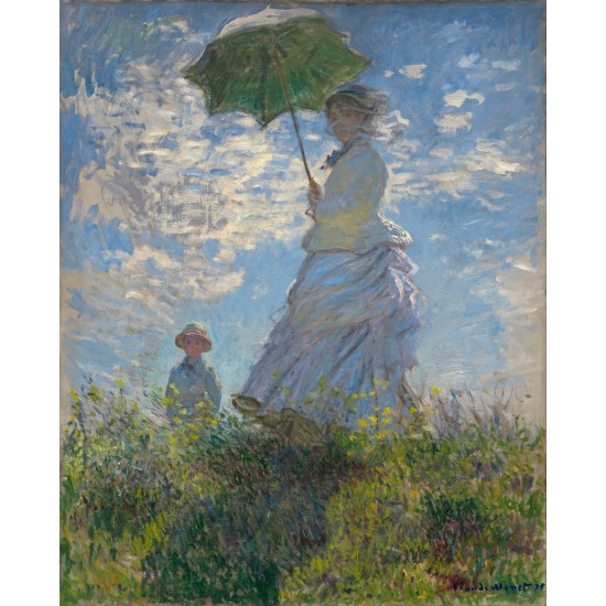 Monet Claude - Madame Monet and Her Son (Καμβάς)