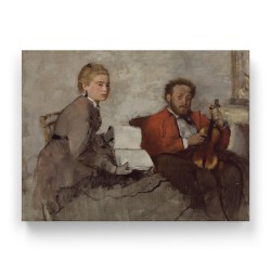 Degas Edgar - Violinist and Young Woman (Καμβάς)