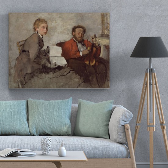 Degas Edgar - Violinist and Young Woman (Καμβάς)