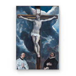 El Greco - Christ on the Cross adored by two Donor (Καμβάς) El Greco - Christ on the Cross adored by two Donor (Καμβάς)
