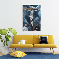 El Greco - Christ on the Cross adored by two Donor (Καμβάς) El Greco - Christ on the Cross adored by two Donor (Καμβάς)