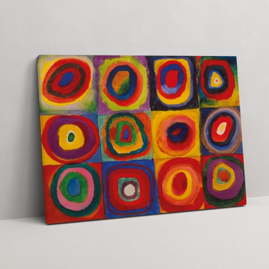 Kandinsky - Squares with Concentric Circles (Καμβάς)