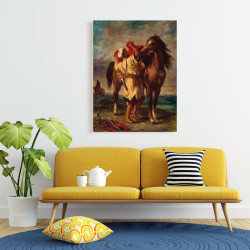 Delacroix - Arab saddling his horse (Καμβάς) Delacroix - Arab saddling his horse (Καμβάς)