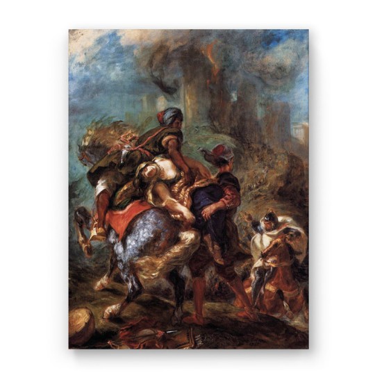 Delacroix - The Abduction of Rebecca (Καμβάς)