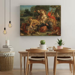 Delacroix - Lion hunt (Καμβάς) Delacroix - Lion hunt (Καμβάς)