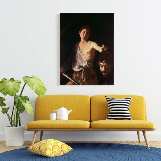 Michelangelo - David with the Head of Goliath (Καμβάς)