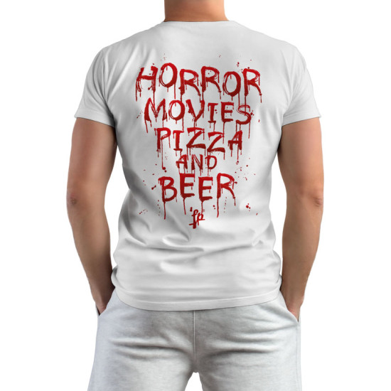 HORROR MOVIES PIZZA AND BEER (Κοντομάνικο Ανδρικό / Unisex)