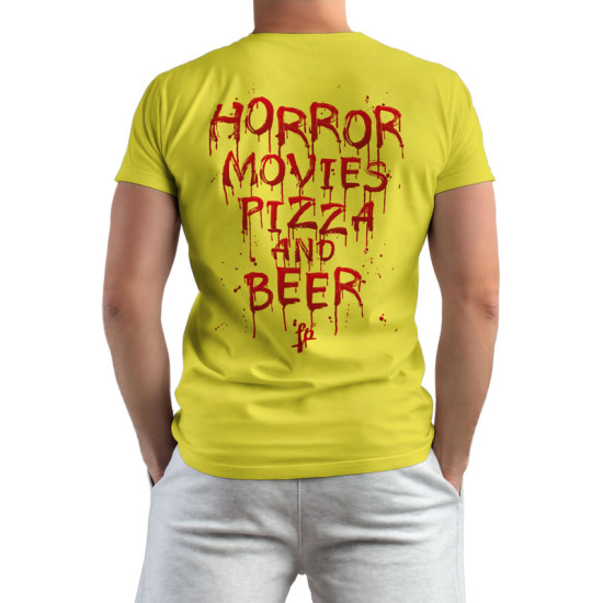 HORROR MOVIES PIZZA AND BEER (Κοντομάνικο Ανδρικό / Unisex)