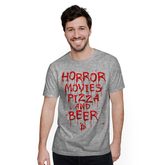 HORROR MOVIES PIZZA AND BEER (Κοντομάνικο Ανδρικό / Unisex)