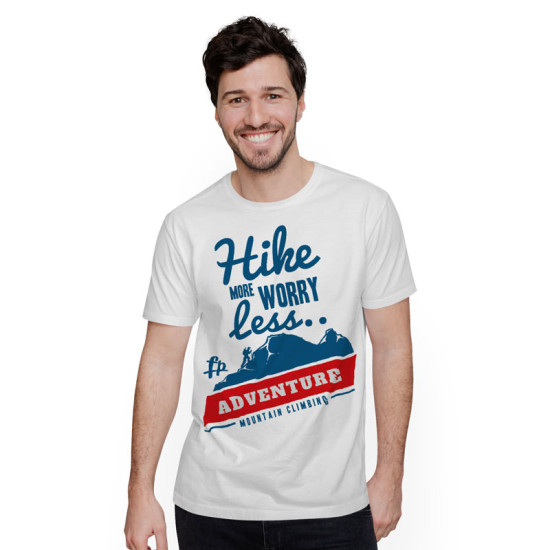 Hike More Worry Less (Κοντομάνικο Ανδρικό / Unisex)