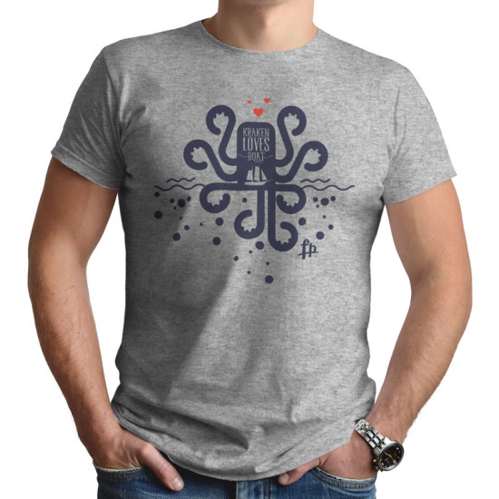 Kraken Loves Boat (Κοντομάνικο Ανδρικό / Unisex)