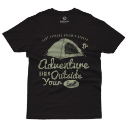 Adventure Begin Outside Your Tent (Κοντομάνικο Ανδρικό / Unisex) Adventure Begin Outside Your Tent (Κοντομάνικο Ανδρικό / Unisex)