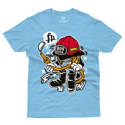 Fire Fighter Cartoon  (Κοντομάνικο Παιδικό)