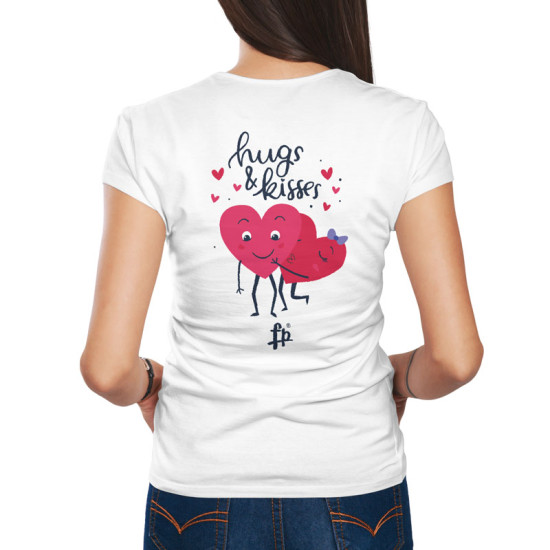 Hugs And Kisses - Valentine T-Shirt (Κοντομάνικο Γυναικείο)