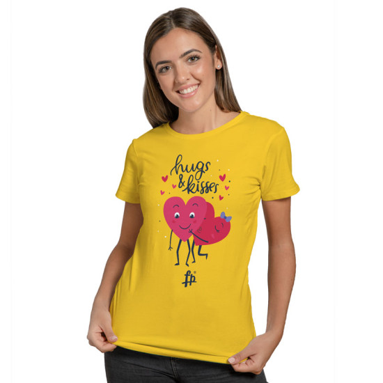 Hugs And Kisses - Valentine T-Shirt (Κοντομάνικο Γυναικείο)