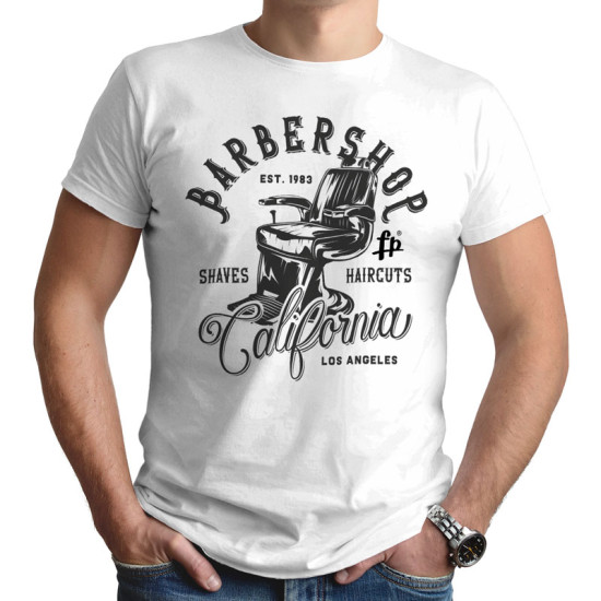 Barbershop California V1 (Κοντομάνικο Ανδρικό / Unisex)