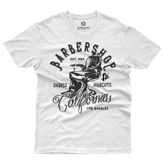 Barbershop California V1 (Κοντομάνικο Ανδρικό / Unisex)