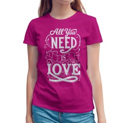 All You Need Is Love Typography (Κοντομάνικο Γυναικείο) All You Need Is Love Typography (Κοντομάνικο Γυναικείο)