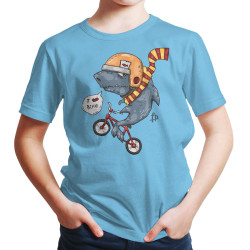 I Love Bike Shark Cartoon (Κοντομάνικο Παιδικό)