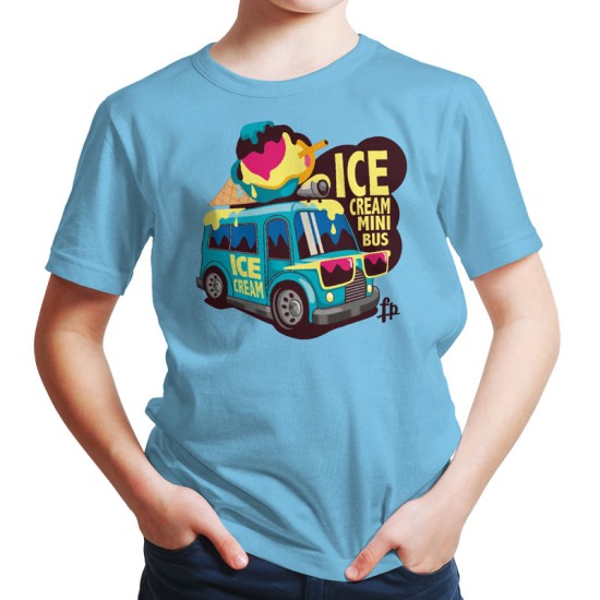 Ice Cream Mini Bus Cartoon (Κοντομάνικο Παιδικό)