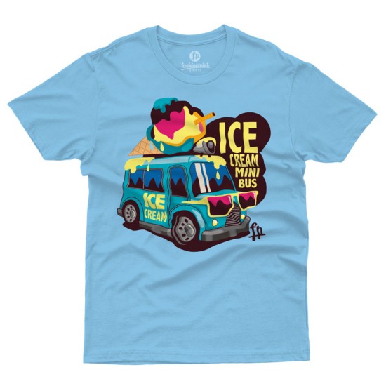 Ice Cream Mini Bus Cartoon (Κοντομάνικο Παιδικό)