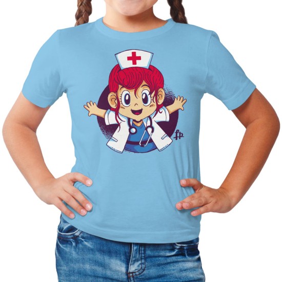 Doctor Girl Cartoon (Κοντομάνικο Παιδικό)