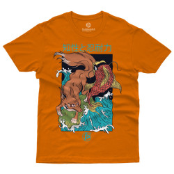 Fox And Fish Japanese Style (Κοντομάνικο Ανδρικό / Unisex)