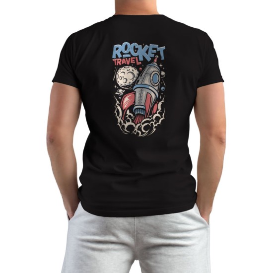 Rocket Travel - Retro Design (Κοντομάνικο Ανδρικό / Unisex)