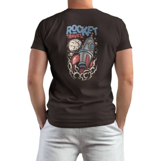 Rocket Travel - Retro Design (Κοντομάνικο Ανδρικό / Unisex)
