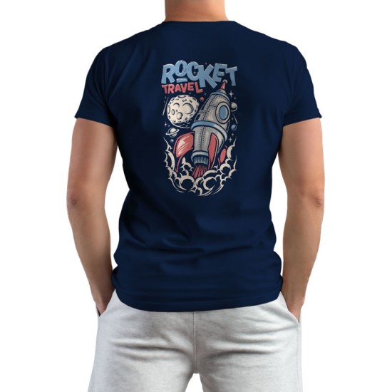 Rocket Travel - Retro Design (Κοντομάνικο Ανδρικό / Unisex)