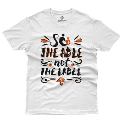 SEE THE ABLE NOT THE LABEL - Κέντρο Παιδιού & Εφήβου (Κοντομάνικο Ανδρικό / Unisex) SEE THE ABLE NOT THE LABEL - Κέντρο Παιδιού & Εφήβου (Κοντομάνικο Ανδρικό / Unisex)