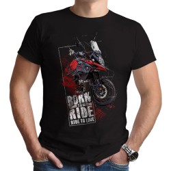 BORN TO RIDE V-STROME - DC  (Κοντομάνικο Ανδρικό / Unisex)
