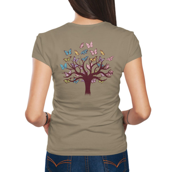 Butterflies tree (Κοντομάνικο Γυναικείο)