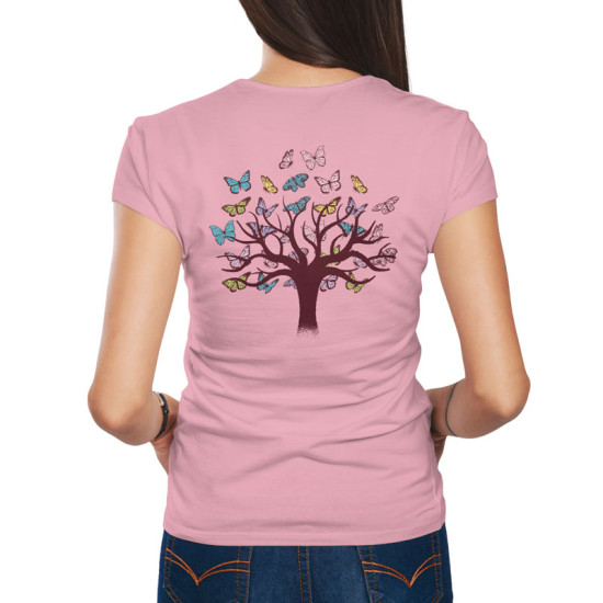 Butterflies tree (Κοντομάνικο Γυναικείο)