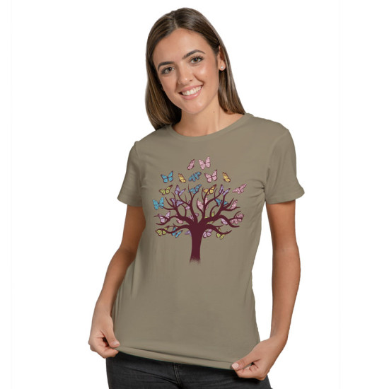 Butterflies tree (Κοντομάνικο Γυναικείο)