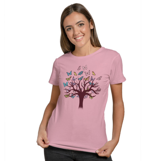 Butterflies tree (Κοντομάνικο Γυναικείο)