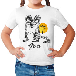 Αστείες Γάτες Ζώδια - Κριός (Κοντομάνικο Παιδικό)