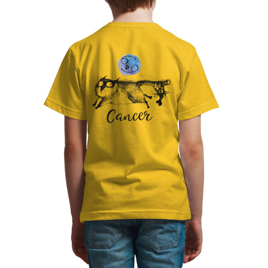 Αστείες Γάτες Ζώδια - Καρκίνος (Κοντομάνικο Παιδικό)