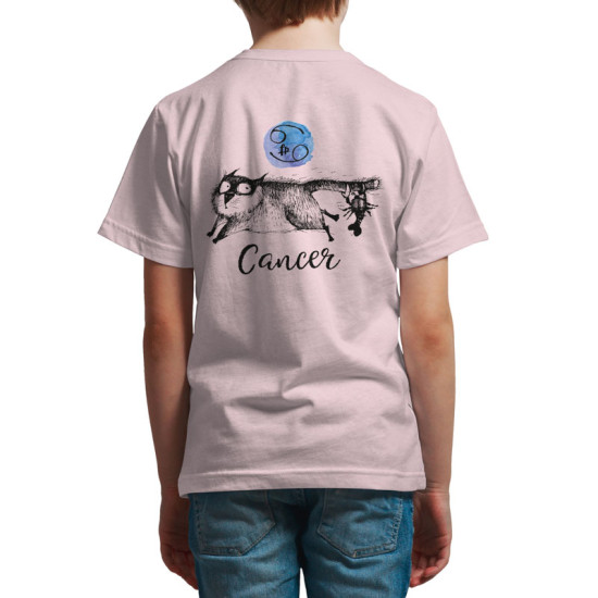 Αστείες Γάτες Ζώδια - Καρκίνος (Κοντομάνικο Παιδικό)